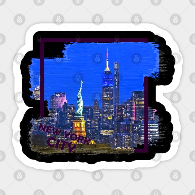 Statue of Liberty ,New York city Sticker by Twilight